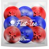 Flat-Tee Golf Tee (1/4” (6.35mm), Blue/Red)