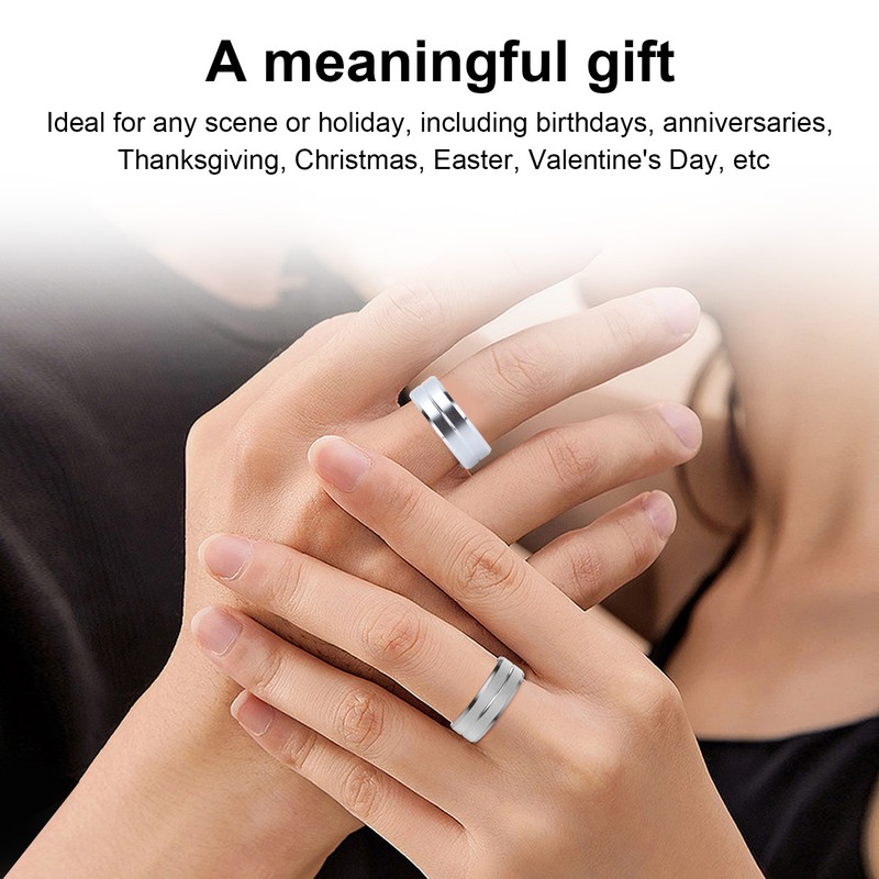 Smart Ring Fashionable Elegant Lightweight IP68 Waterproof Pedometer Wearable Sleep