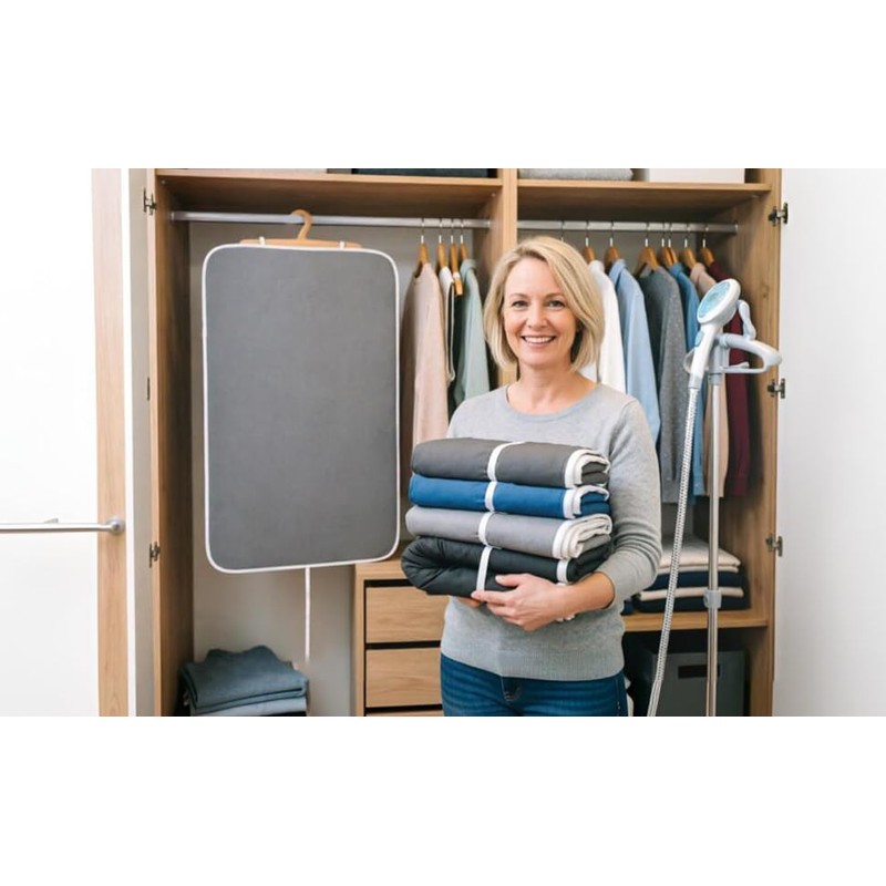 Large Ironing Mat 30"x47", Heat-Resistant Ironing Pad, Gray