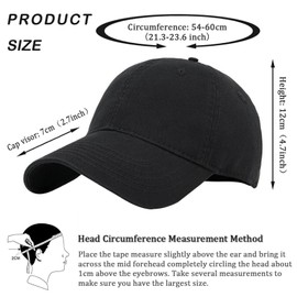LYDTICK 20-Pack Blank Baseball Cap Trucker Hat Bulk Wholesale Sublimation Hats Adjustable Plain for Men Women, Black