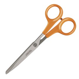 Fiskars Universal Scissors, Length: 17 cm, For Right- and Left-handed Users, Stainless Steel Blade/Plastic Handles, Orange, Classic, 1005150