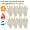 perfsign 4 Pairs Oven Gloves with Fingers,Thin and Light Heat