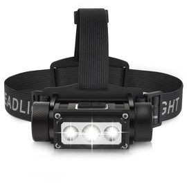 Headlamp Rechargeable, 4000 Lumen Headlamps for Adults, Super Bright LED Headlight Flashlight 6 Modes 160 Degree Adjustable Hardhat Headlamp
