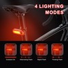 KunHe 4 Pack USB Rechargeable Bike Tail Lights Super Bright