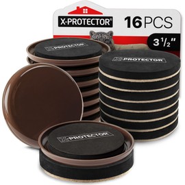 Furniture Sliders X-PROTECTOR 16 PCS – Furniture Sliders Hardwood Floors & Felt Furniture Movers – Moving Pads All Floor Types! Heavy Duty Reusable Sliders for Moving Furniture Easily & Safely!