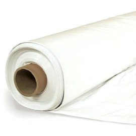 VBS - Polyethylene Plastic Shrink Wrap - 7 mil – White Boat Shrink Film for use with Heat Gun, Industrial Shrink Wrap, Plastic Sheeting for Protection and Storage, Boat Shrink Wrap (20' x 10')