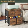 HIGDBFE 4 Drawer Lateral File Cabinet, Mobile Filing Cabinet Printer
