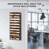Solinxe 10-Tier Wall File Organizer, Wood Mail Organizer Wall Mounted