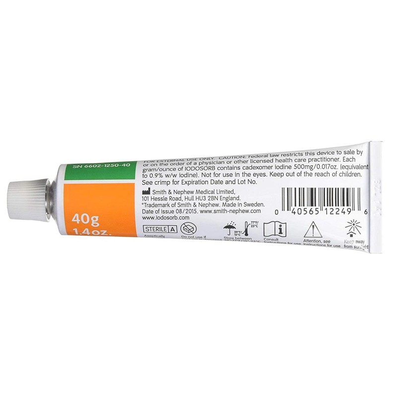 Iodosorb Antimicrobial Wound Gel, 40-gram tube (EA/1)
