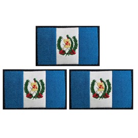 3 Pack Guatemala Flag Patch Guatemala Flag Embroidery Patch for Hats, Tactical Bags, Jackets, Clothes Patch Team Army Patch...