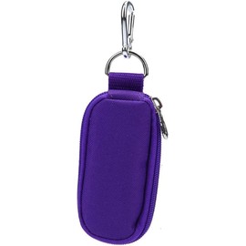 DPWOUM 1Pc Purple (Without Bottle) Portable Small Essential Oils Keychain Pouch Kit for 5/10/15ml Carrying Travel Bag for Oil Bottles Travel Cases Tools and Accessories