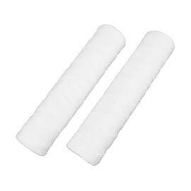 KONTONTY 2pcs Pp Cotton Filter Core for Household Water Sediment Filter for Thorough Filtration Easy Installation Safe for Daily Use