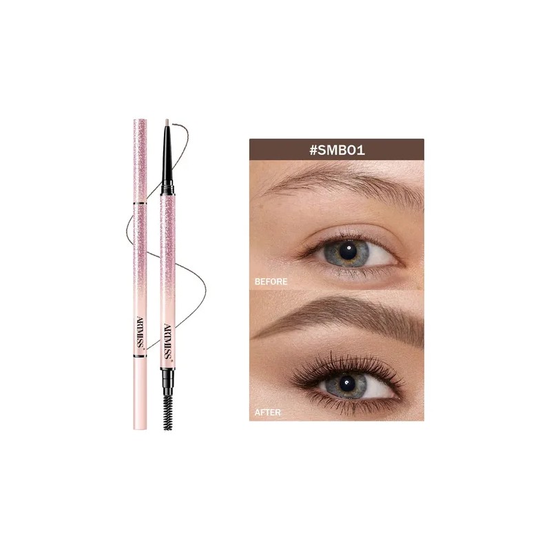 Artmiss Lápiz Cejas Con Cepillo Gris 0.1g Maquillaje Cejas
