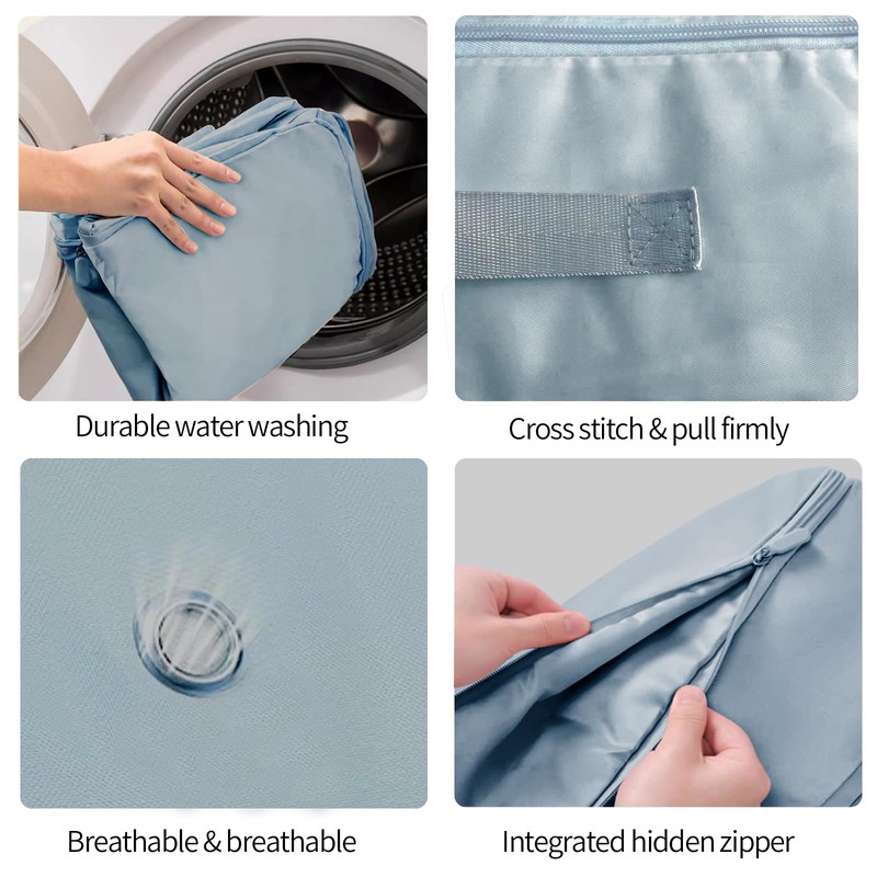Fycyko Pack of 2 Ultra Space-Saving Self-Compressing Organiser, Underbed Storage