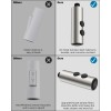 Hibbent Pull Down Kitchen Faucet Head Replacement, 2 Function Pull