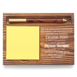 Physical Therapist Appreciation Gift, PT Thank You Desk Organizer, Rehabilitation Therapy Sticky Note Holder, Office Decor for Physiotherapists, Occupational Therapists, Clinic Staff TZP88