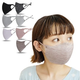 Canelle 2021 Summer Mask, Set of 2, Cooling Sensation, 3D Mask 2.0, Egg Shape, Inspired by Egg Shape, No Deformation Shape, Air Poeket, No Pecope, Cocochi, Cocochi, Fashionable, Popular, 3D Construction, Prevents Ear Pain, Washable, With Asian Star Black