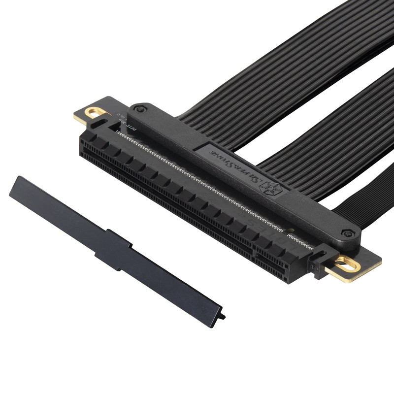 SilverStone Technology RC05 220mm Flexible PCIe 4.0 x16 Riser Cable,