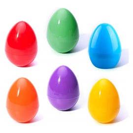 24Pack 6 Color 2.25" Fillable Easter Eggs Colorful Bright Plastic Easter Eggs, Perfect for Easter Egg Hunt, Surprise Egg, Easter Hunt, Assorted Colors