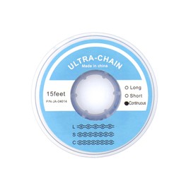 RUCYAI 15Feet Dental Orthodontic Elastic Rubber Power Chains Braces Bands Long/Closed/Short (Closed, Dark Blue)