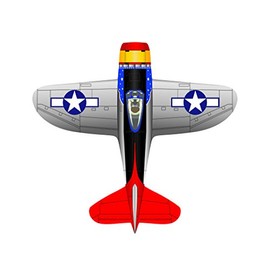 X Kites SuperWings™ RedBaron Nylon 2D Bi Plane Kite, 54 Inches Wide