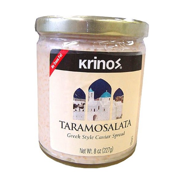 Krinos Taramosalata Greek Style Caviar Spread 8 Oz Jar