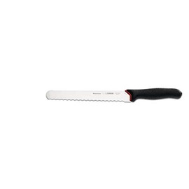 Giesser Messer PrimeLine Chef 25 cm Klingenlänge Universalmesser mit Wellenschliff mit 10 mm Wellenabstand Arbeitsmesser Aufschnittmesser - Profimesser