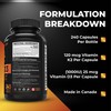 Vitamin K2 + D3 Highest Potency 120MCG/1000 IU - 240