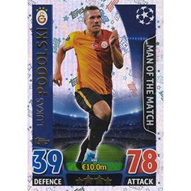 Topps Champions League Match Attax 15/16 Lukas Podolski Man Of The Match 2015/2016 Trading Card