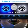 VOLISUN Solar Driveway Lights Dock Marine Lights 4 Pack,2 Colors
