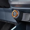 Unbranded Orange Aluminum Push Start Stop Button Trim Ring For