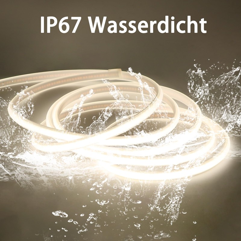 pcning COB LED Strip 230 V Direct Connection 3 m