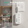 Versatile 14-in-1 Power Outlet with 8 AC Outlets and 6