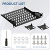10 inch 1U Server Rack Shelf, Ventilated rack-mounted cantilever tray