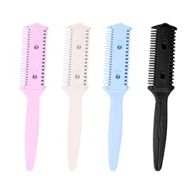 BESTOYARD Hair Cutter Comb Shapers Double Sided Hair Styling Home Barber Salon Hair Cutting Tool 10pcs (Random Color)