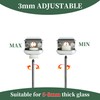 Alise Glass Shelf Brackets,Adjustable Clamp Brackets for Shelves,Wall Mount Clamps