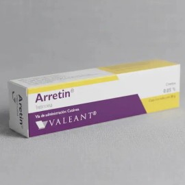 Arretin Retinol Valeant Crema Antiacné Hipoalergénica Libre de Parabenos 30g                                                                          