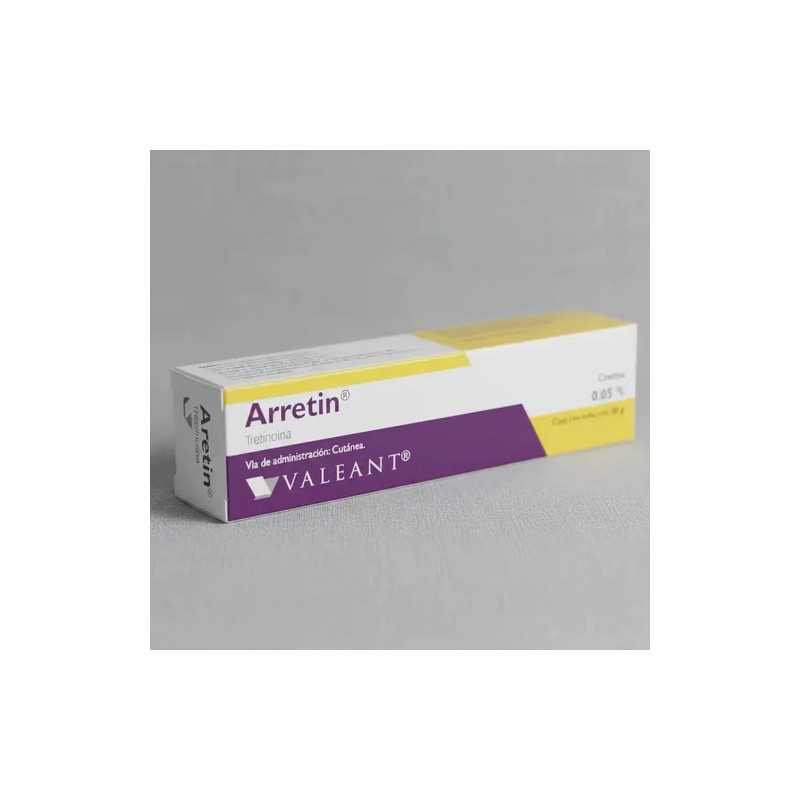 Arretin Retinol Valeant Crema Antiacné Hipoalergénica Libre de Parabenos 30g