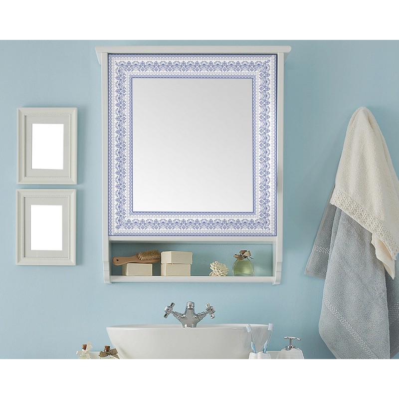 FLFK Mirror Frame Border - Floral Peel and Stick Wall