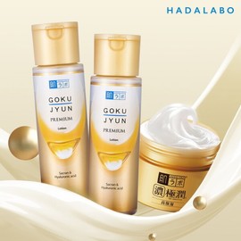 Hadalabo Gokujyun Premium Lotion 170ml x2 + Gokujyun Perfect Gel 100g free set / 하다라보 고쿠쥰 프리미엄 로션 170ml x2개+고쿠쥰 퍼펙트 젤 100g 증정 세