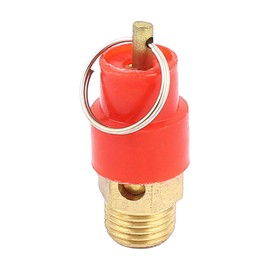 M METERXITY Air Compressor Valve Control Equipment Pneumatic Fitting for Low Amount Pressure Reducing Applications 1/4BSP Male Thread Red Gold