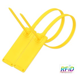LeadSeals High Security UHF RFID Plastic Seal Tags Pull Tight Numbered Plastic Security Seals RFID Anti Tamper Truck Seal Trail Shipping Self-Locking Tags for Warehouse and Logistics 100 PCS