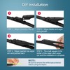 DECARTON 3 Wiper Blades for 2018-2022 Toyota CHR C-HR Replacement