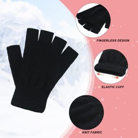 FSTEOE Winter Ear Muffs Women Warm Earmuff Girls Ear Warmers Soft Plush Outdoor Adjustable Ear Cover (Black Set)