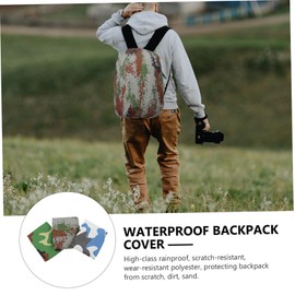 OHPHCALL 3pcs Waterproof Backpack Cover Rainproof Camouflage Protector for Hiking