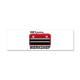 CafePress DADS Workshop Car Magnet 10 X 3 10" x 3", Bumper Magnet