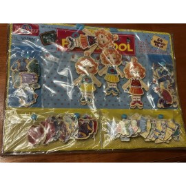 T.S. Shure Teeny Tiny Quadruplets Magnetic Wooden Dress-Up Dolls, T.S. Shure, 64 Piece