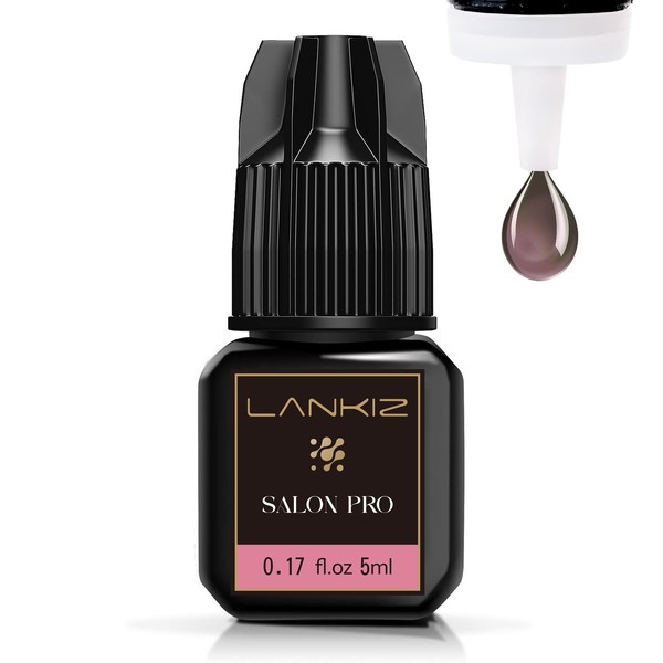 LANKIZ Eyelash Extension Glue, Brown Color Lash Extension Glue, 0.5-1s