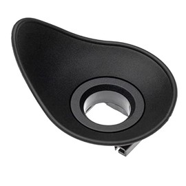 vhbw Eyecup Viewfinder Compatible with Canon EOS 1200D, 200D, 20D, 300D for Camera SLR Camera DSLR Eyepiece - Black, Rotatable, Teardrop Shape