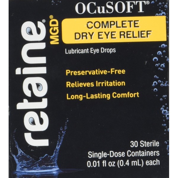 OCuSOFT Retaine MGD Ophthalmic Emulsion Sterile Single-Dose Containers 30 ea (Pack of 3)